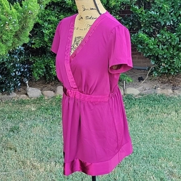 NEW Motherhood Maternity Wrap Top with Satin Trim - Picture 15 of 17